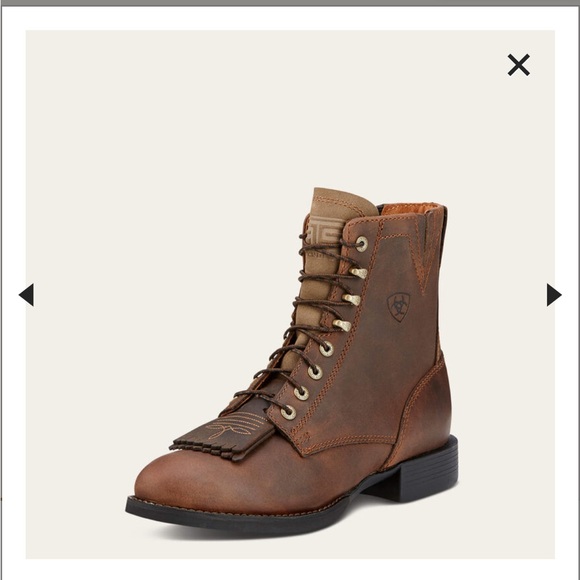 Ariat Womens Brown Leather Boots - Picture 4 of 11